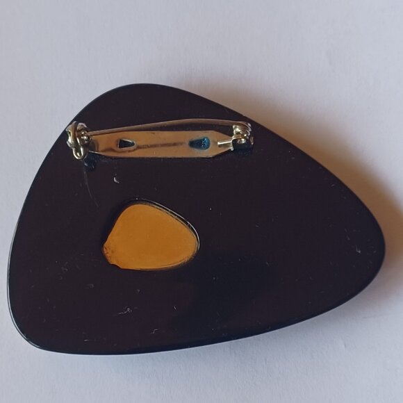 Modernistic design brooch (1950's)  umsigned - Picture 2 of 4